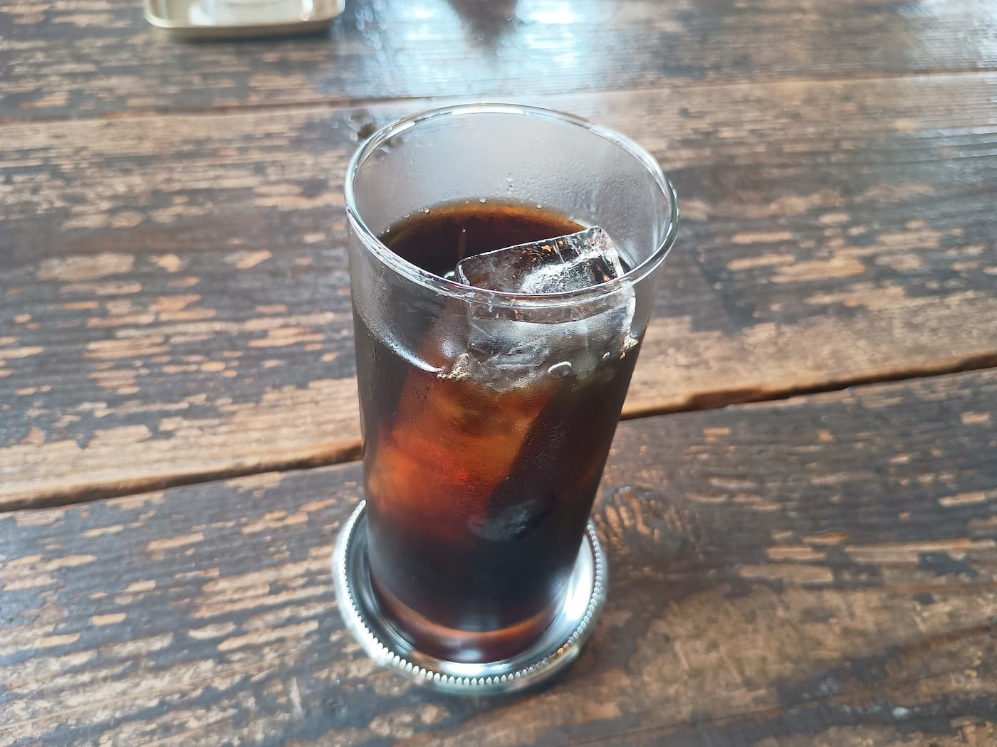 食後のアイス珈琲