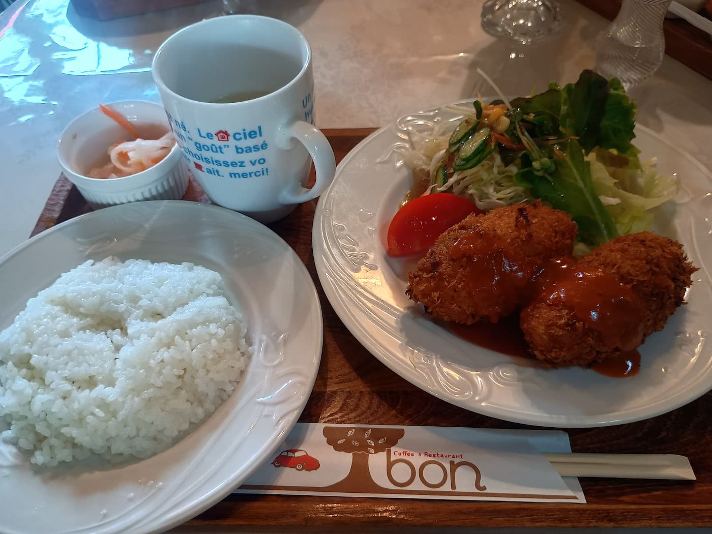 カニクリームコロッケランチ